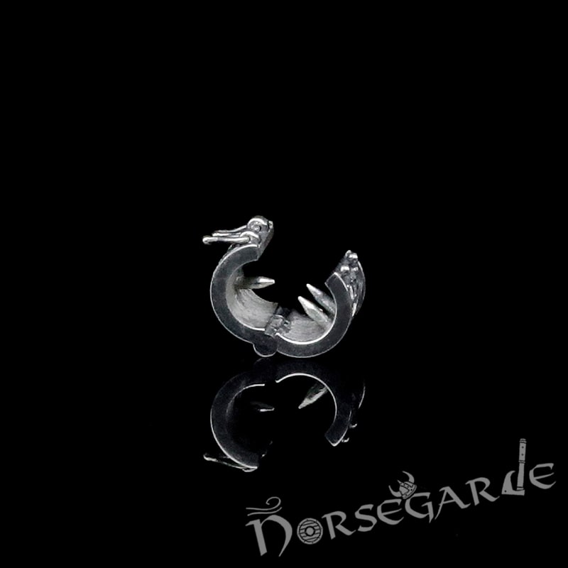 Handcrafted Odin's Beard Bead with Latch & Grip Teeth - Sterling Silver