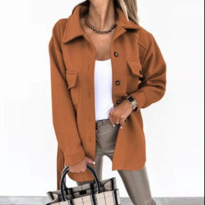 Zarian - Jersey casual de cuello alto para mujer