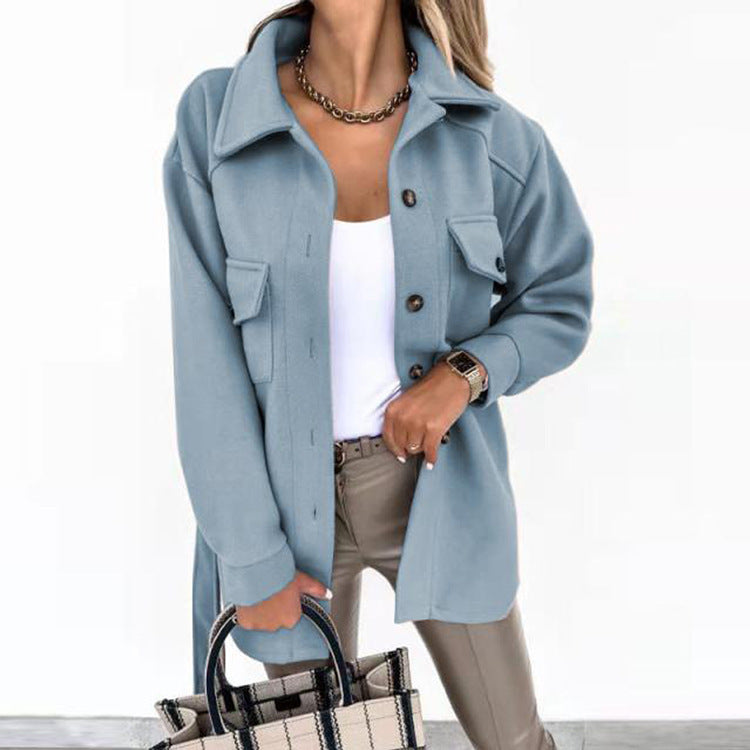 Zarian - Jersey casual de cuello alto para mujer