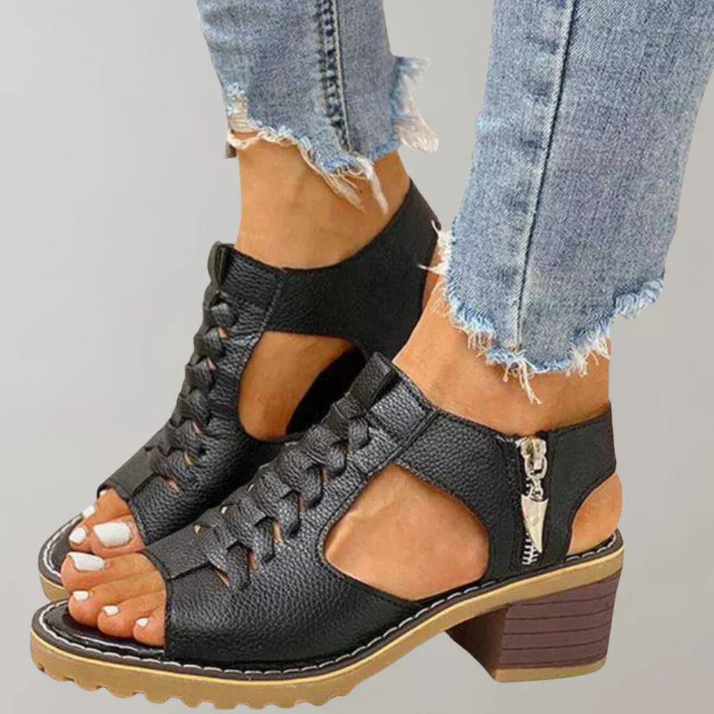 Sandalias ortopédicas con tacón