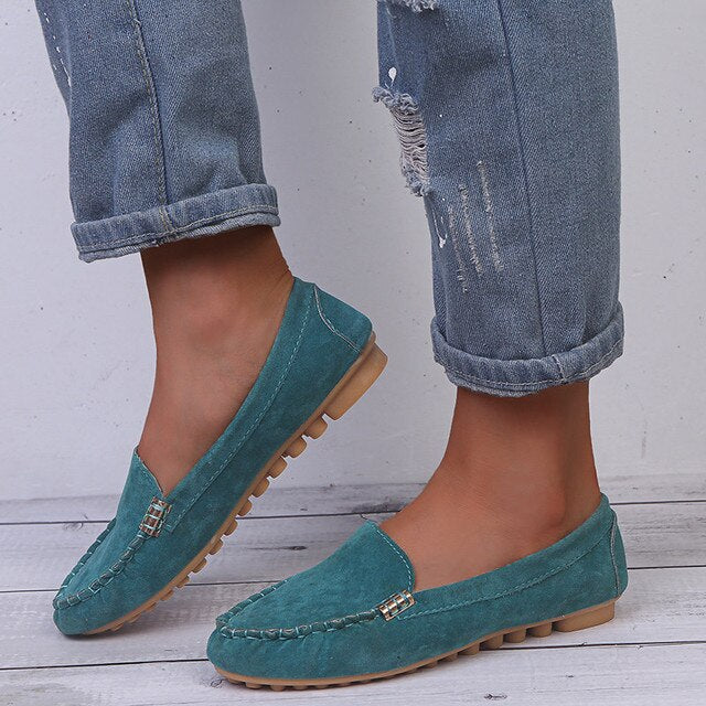 Zapatos vaqueros planos para mujer
