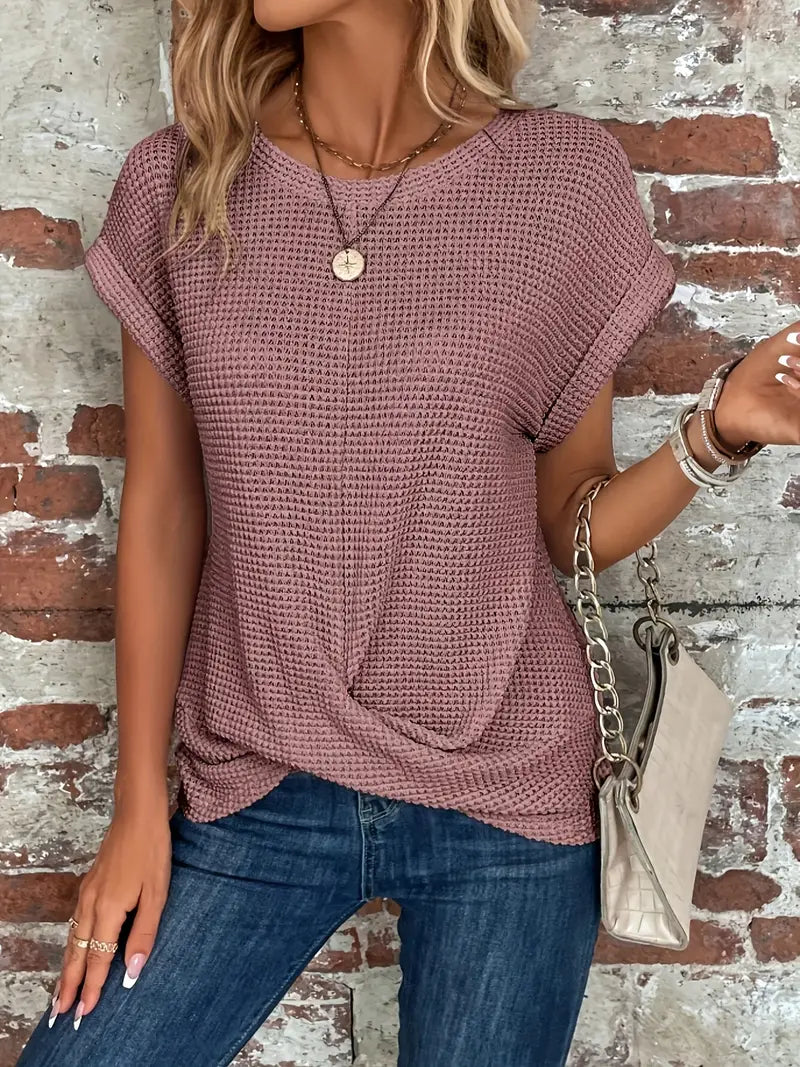 Abbie | Cómoda camiseta de punto para todos los días