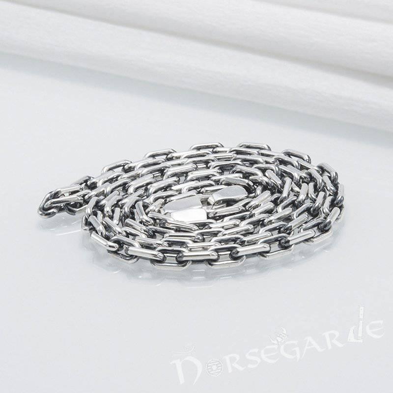 Handcrafted Anchor Chain Necklace - Sterling Silver