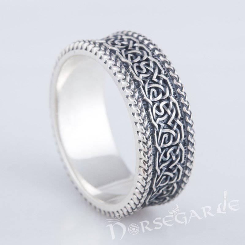 Handcrafted Twisted Knot Band - Sterling Silver