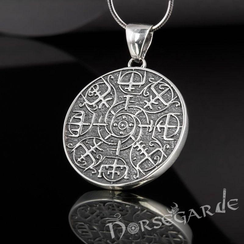 Handcrafted Vegvisir Rune Amulet - Custom Order for Verena