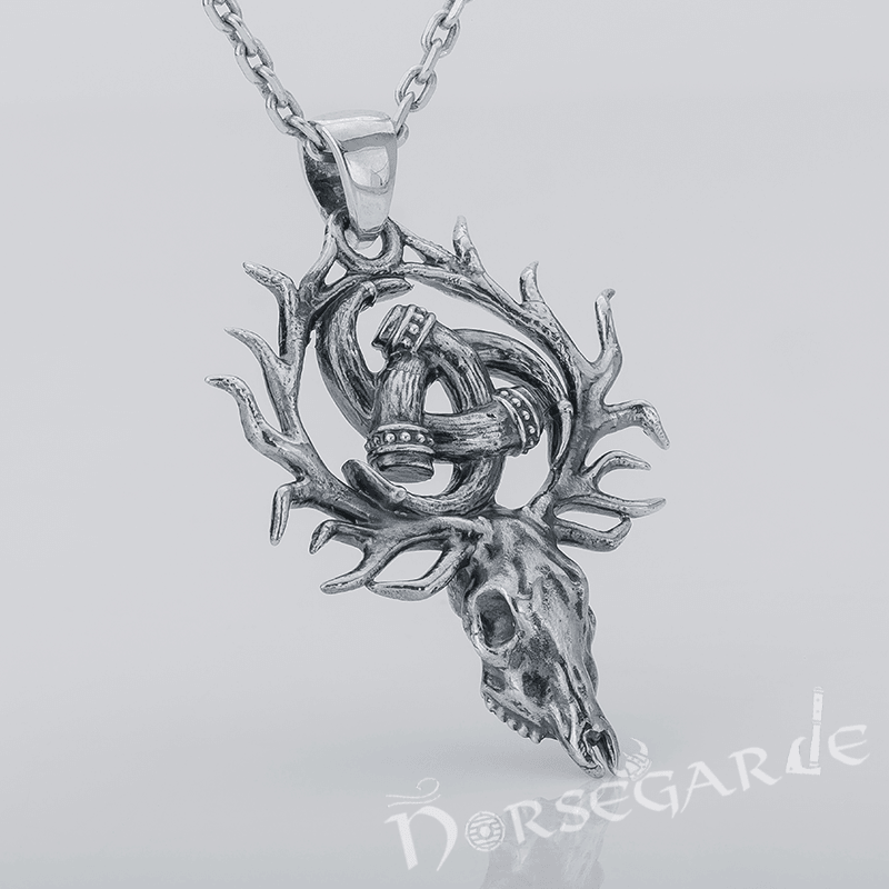 Handcrafted Wild Horn Triskelion Amulet - Sterling Silver