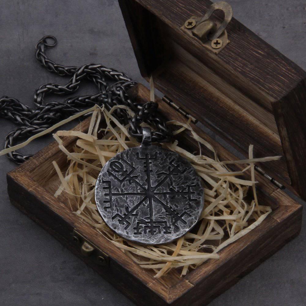 Helm of Awe and Vegvisir Double Pendant