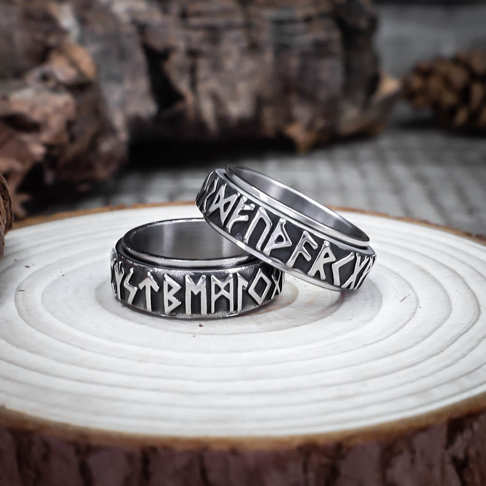 Rune Spinner Ring - Stainless Steel