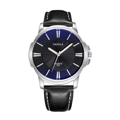 Gavin | Opulent Glass Leather Watch | 45mm