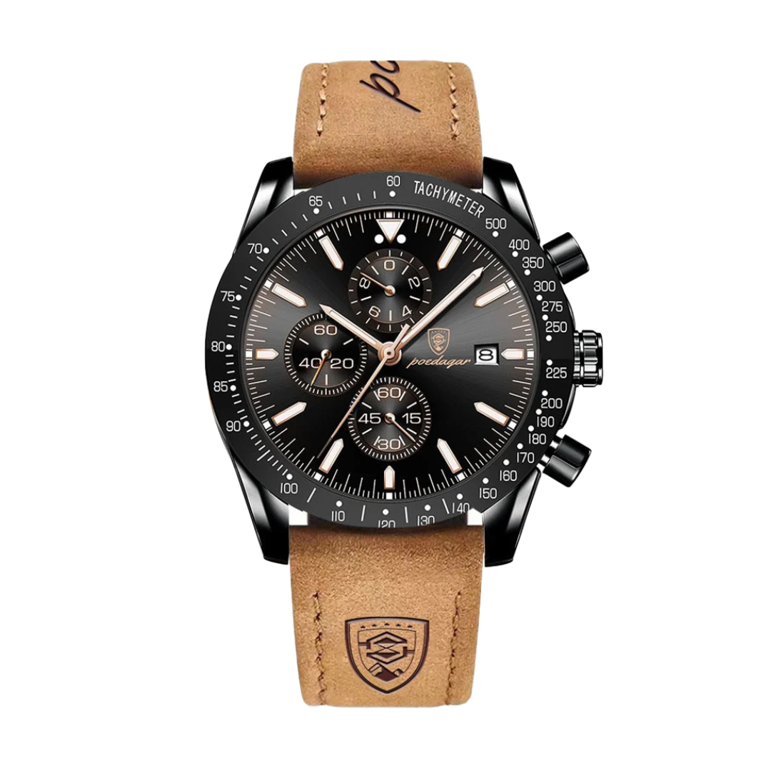 David | Stylish Men’s Chronograph with Versatile Strap Options | 44mm