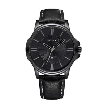 Gavin | Opulent Glass Leather Watch | 45mm