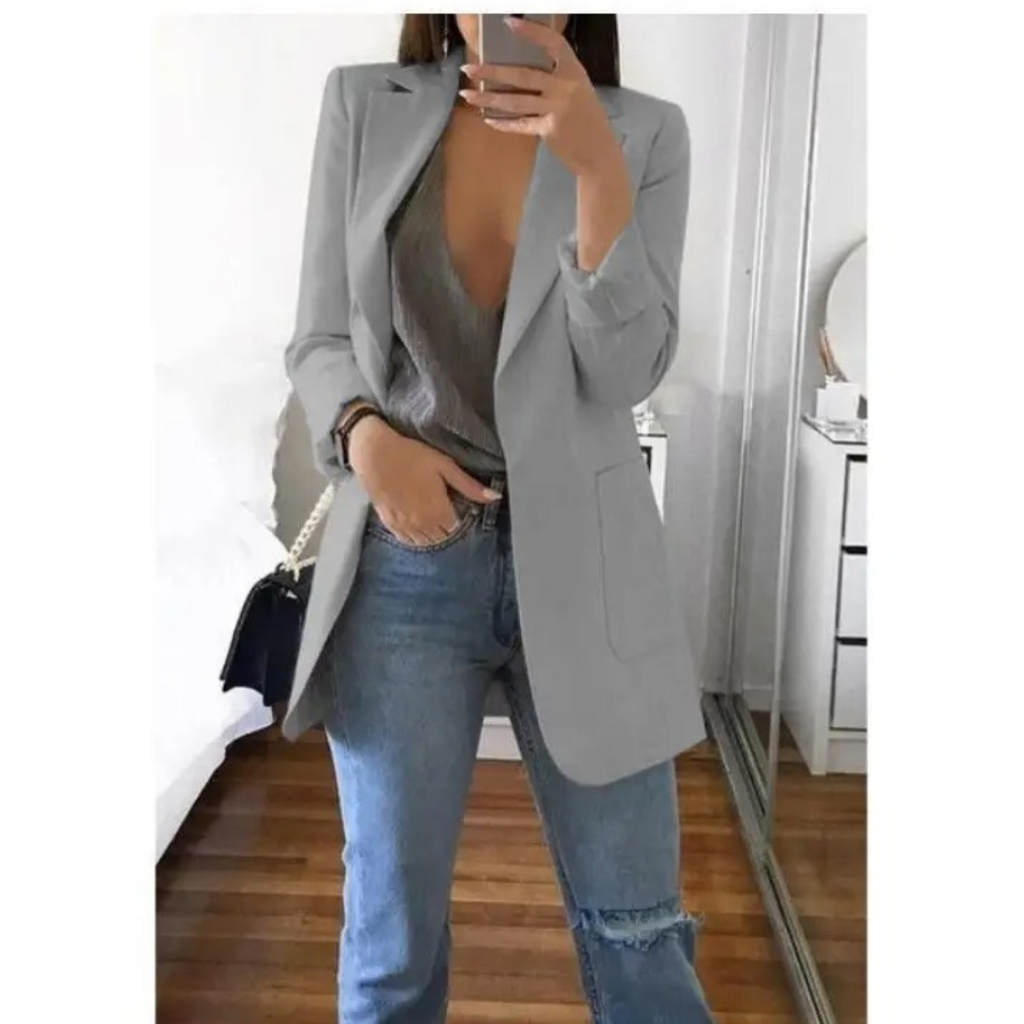 Zwanie - Elegante blazer de bolsillo para mujer