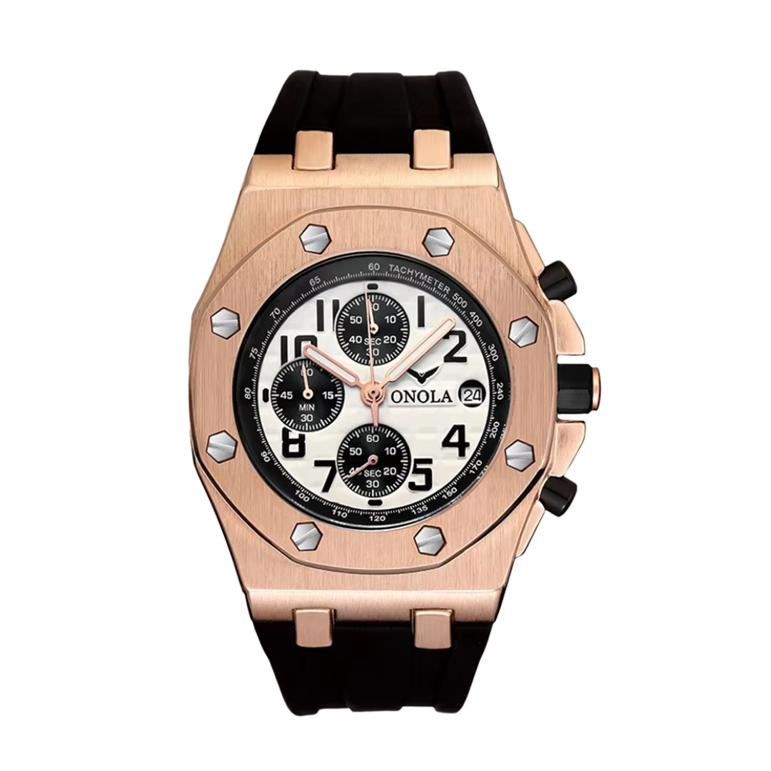 Andrei | Octagonal Bezel Chronograph Watch