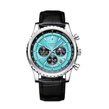 Leo | Elegant Chronograph Moon Phase Watch | 46mm