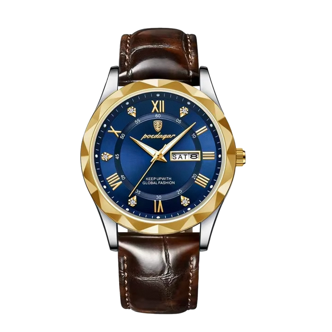 Brody | Elegant Leather Strap Quartz Watch