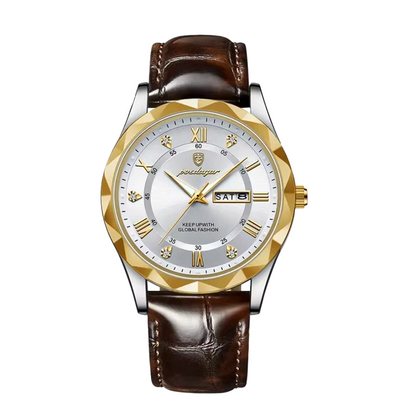 Brody | Elegant Leather Strap Quartz Watch