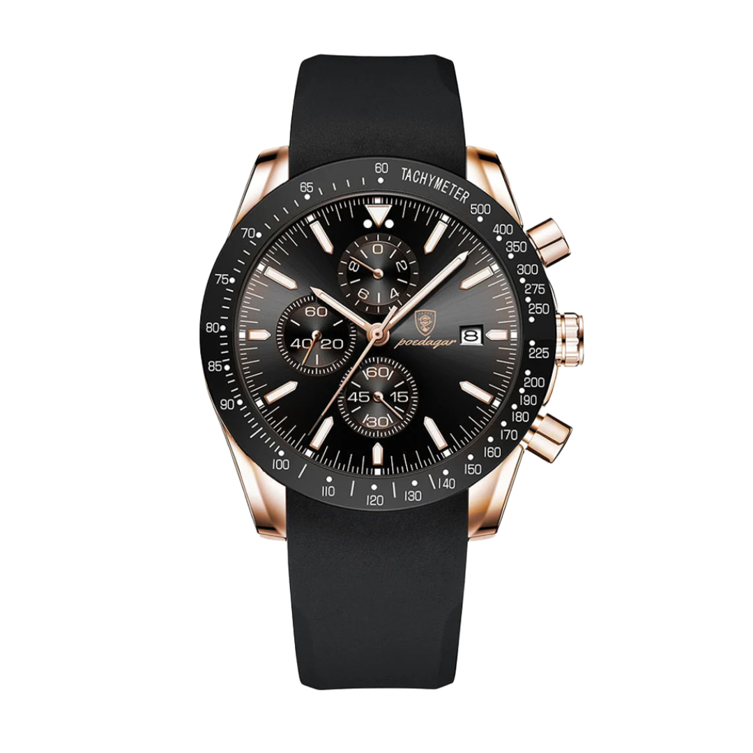 David | Stylish Men’s Chronograph with Versatile Strap Options | 44mm