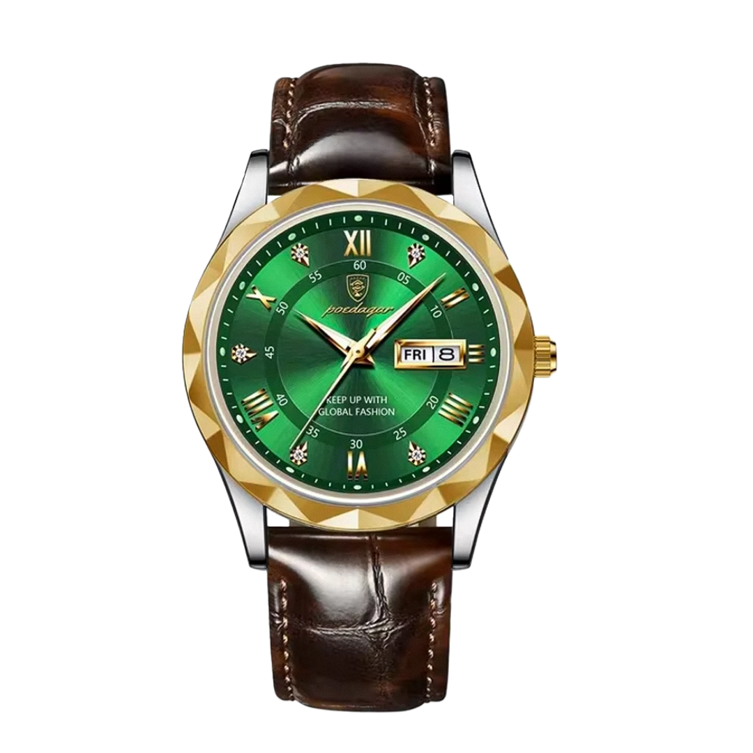 Brody | Elegant Leather Strap Quartz Watch