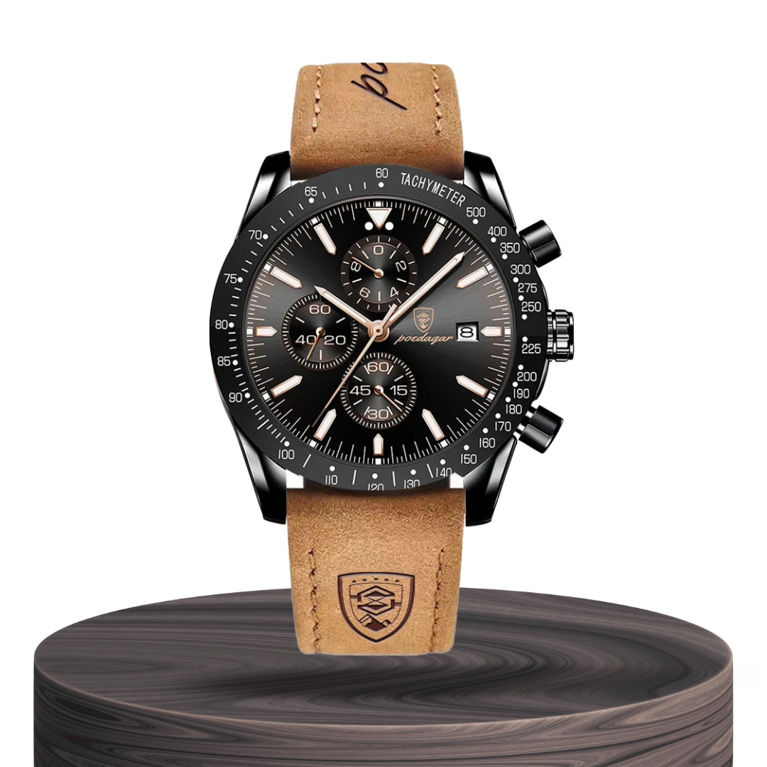 David | Stylish Men’s Chronograph with Versatile Strap Options | 44mm