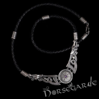 Handcrafted Valkyrie's Embrace Necklace - Sterling Silver