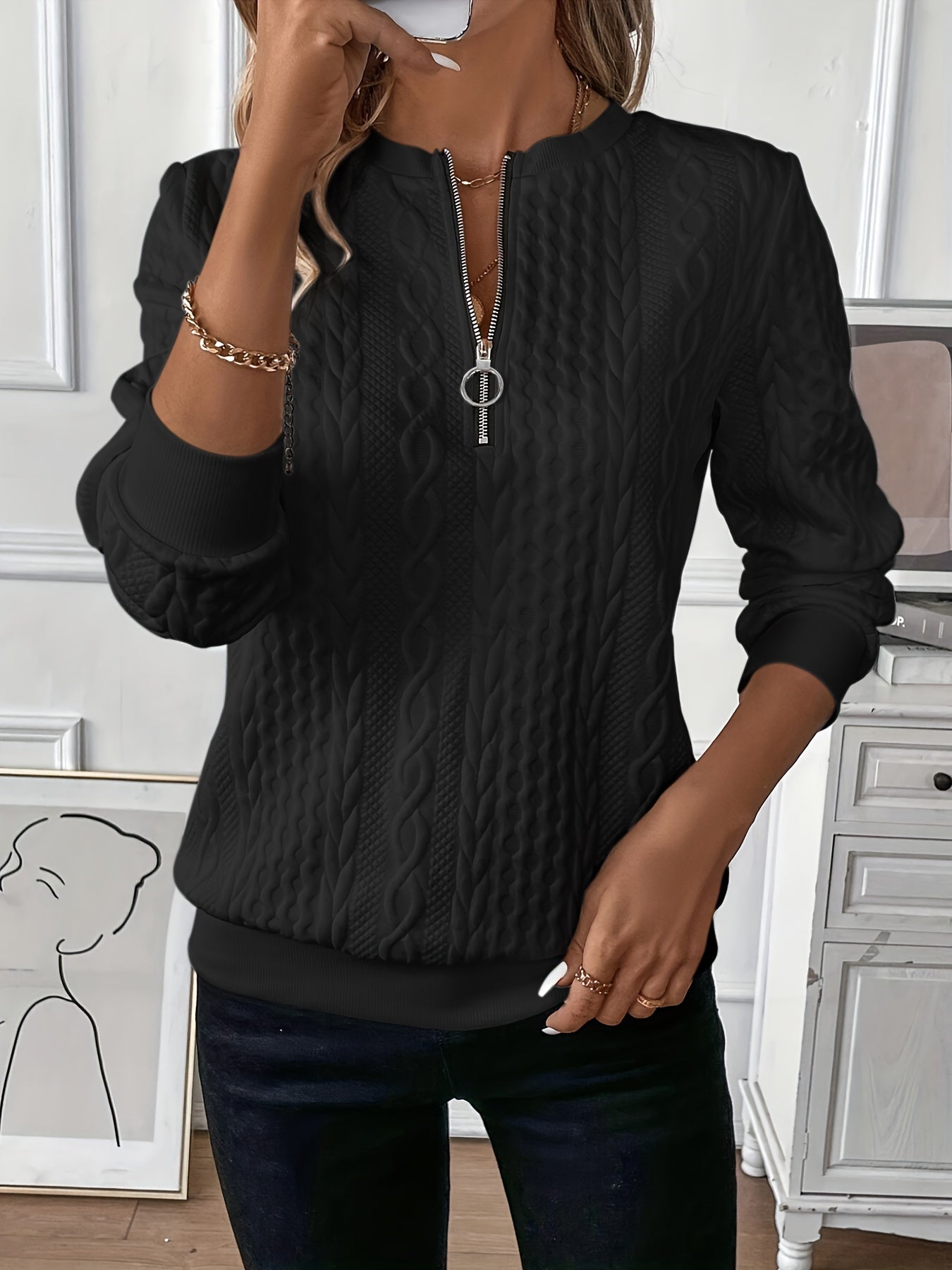 Zara™ | Jersey con cremallera