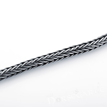 Handcrafted Heavy Wheat Chain Eagle Bracelet - Sterling Silver