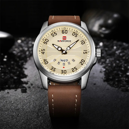 James - Quartz Watch with Leather Strap