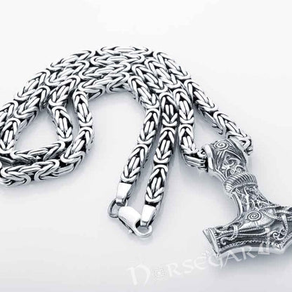 Handcrafted Heavy Byzantine Chain with Lobster Claw - Sterling Silver