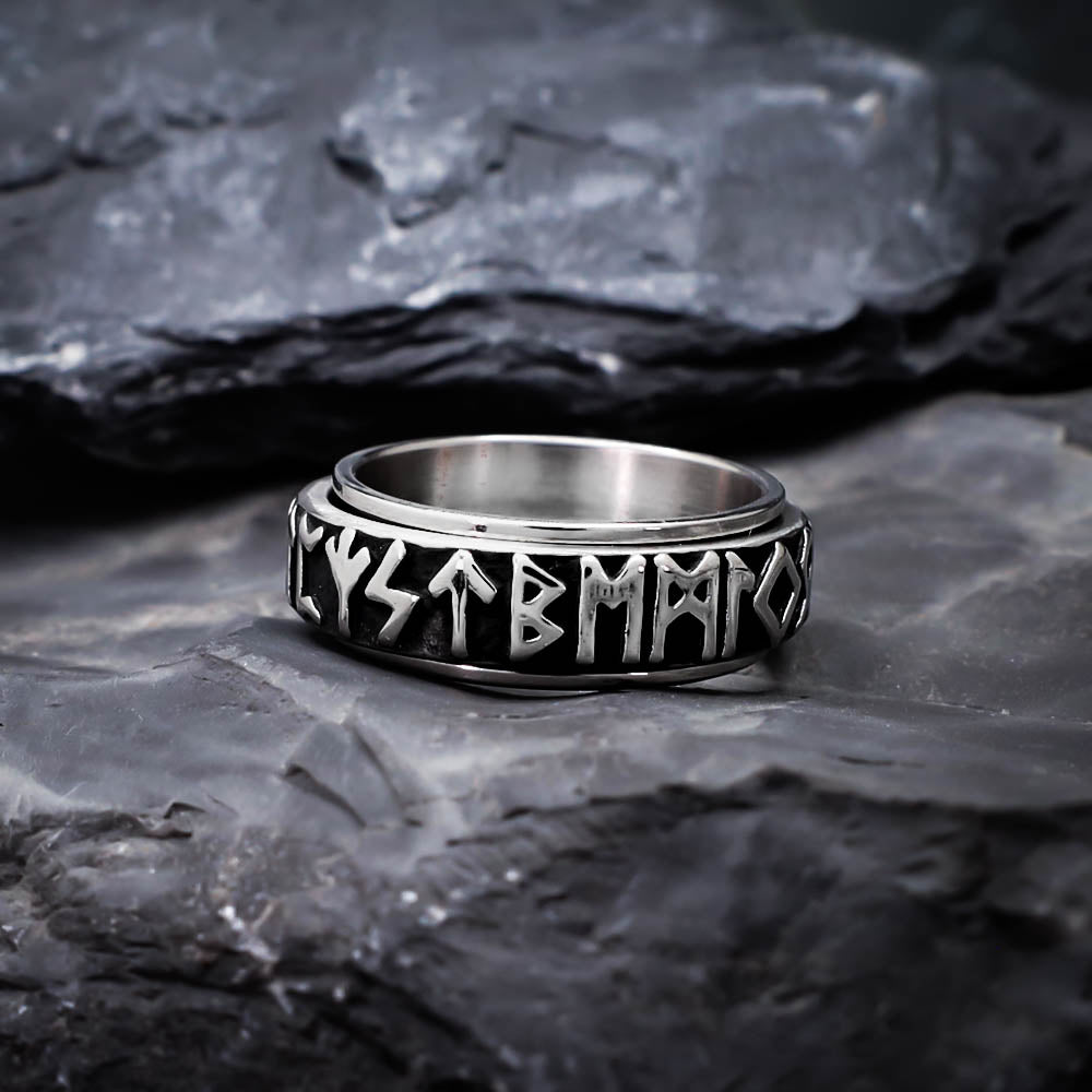 Rune Spinner Ring - Stainless Steel