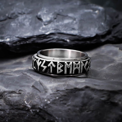 Rune Spinner Ring - Stainless Steel