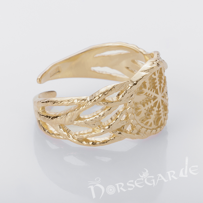 Handcrafted Brambles Helm of Awe Band - Gold