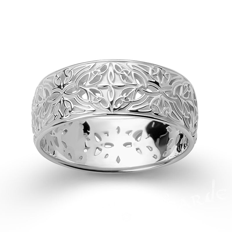 Handcrafted Triquetra Weave Band - Gold