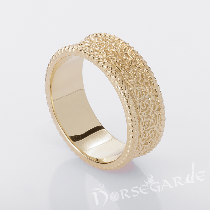 Handcrafted Twisted Knot Band - Gold