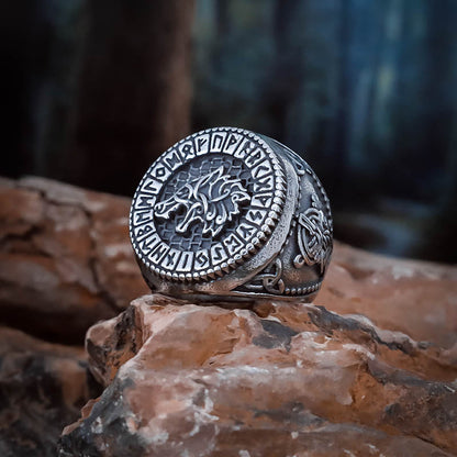 Fenrir Signet Ring - Stainless Steel