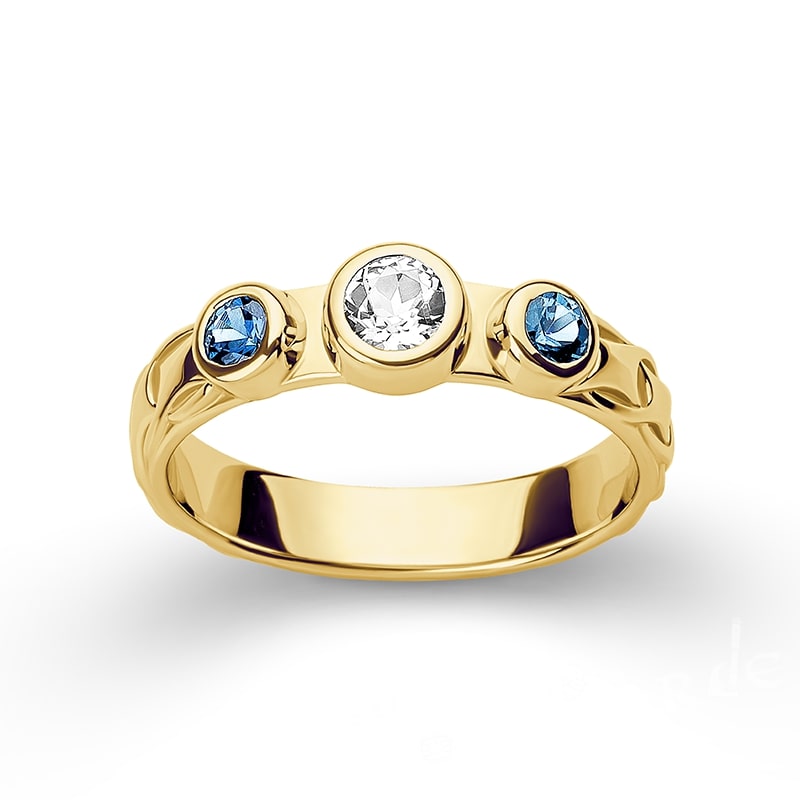 Handcrafted Ornamental Weave Band - Gold