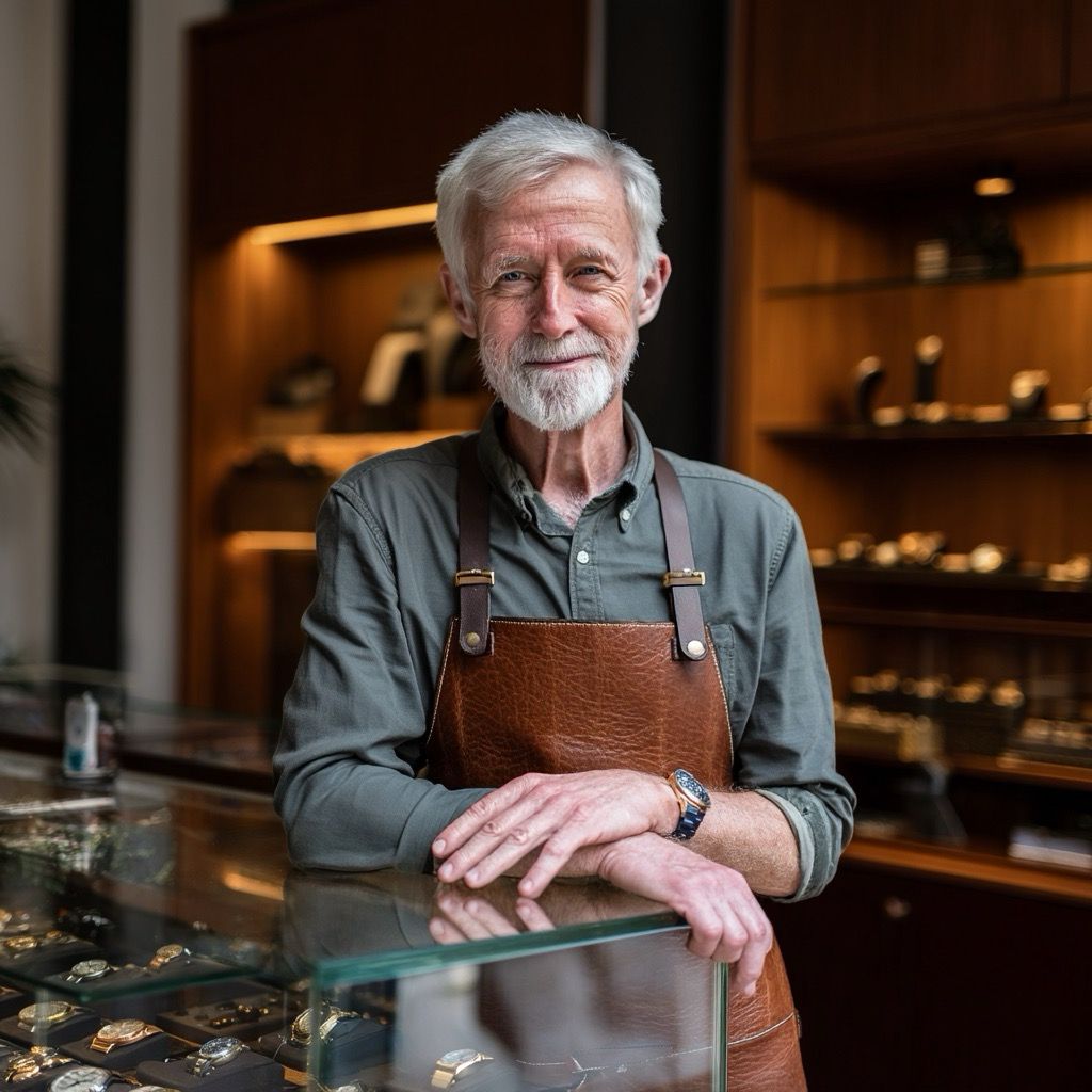 Liam | Celestial World-Time Leather Watch