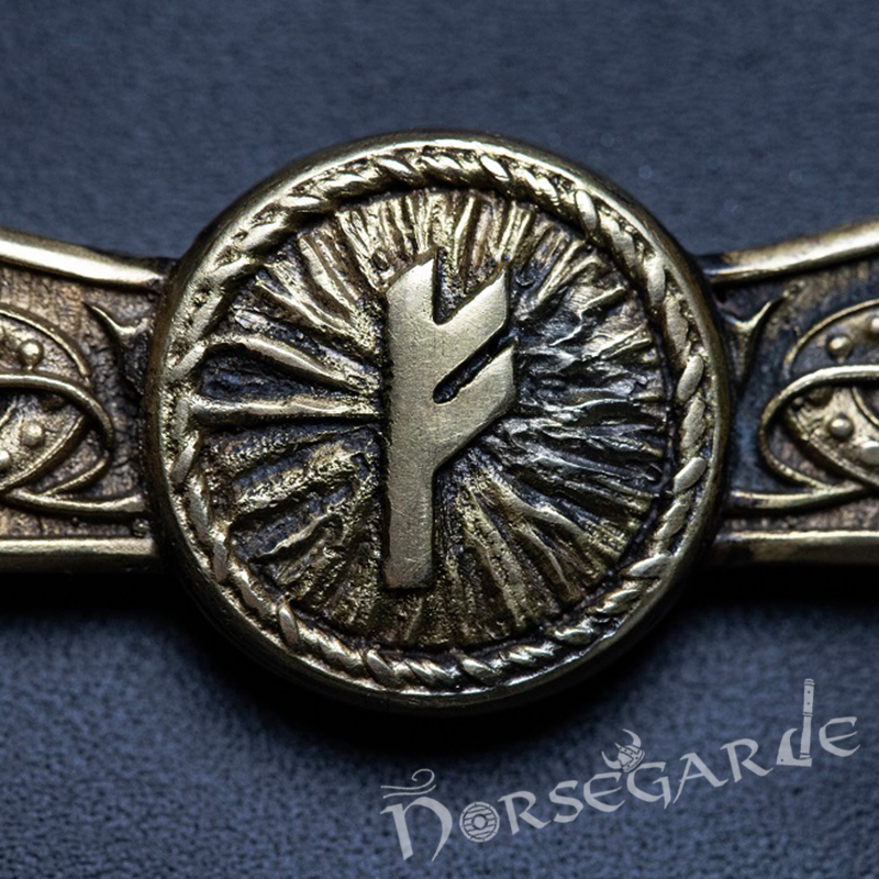 Handcrafted Foldable Leather Wallet 'Fehu' - Black