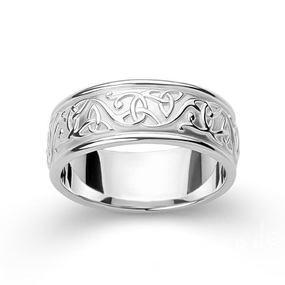 Handcrafted Celtic Carvings Band - Gold