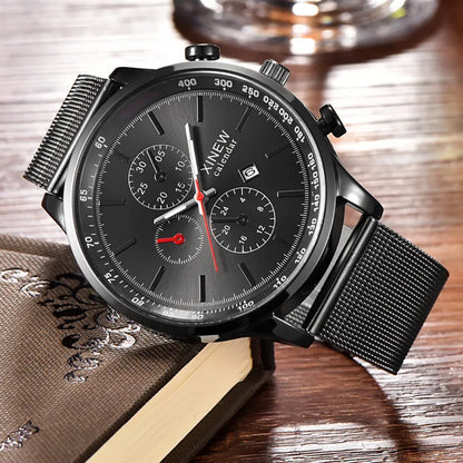 Stormmark | Sleek Men’s Stainless Steel Quartz Watch