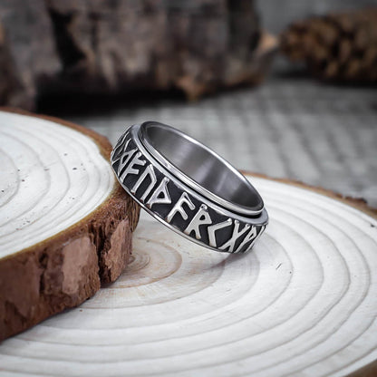 Rune Spinner Ring - Stainless Steel