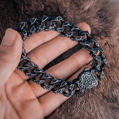 Battered Iron Warrior Bracelet - Stainless Steel