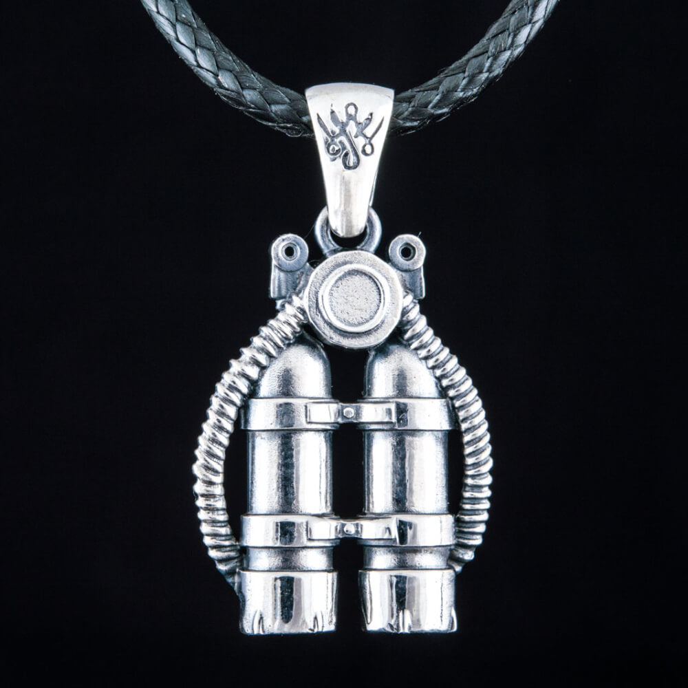 Handcrafted Diver's Regulator Pendant - Sterling Silver