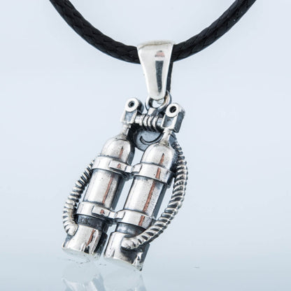Handcrafted Diver's Regulator Pendant - Sterling Silver