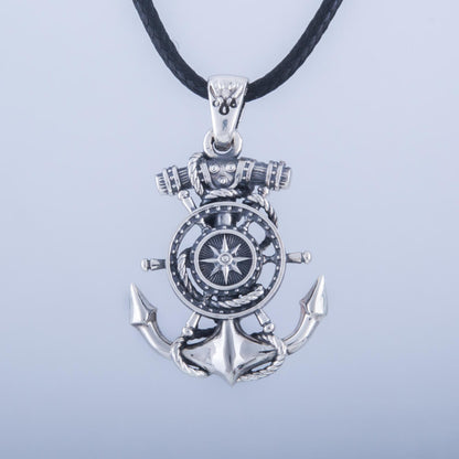 Handcrafted Navigator's Anchor Pendant - Sterling Silver