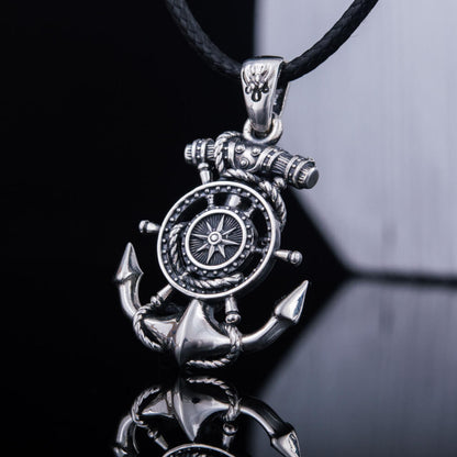 Handcrafted Navigator's Anchor Pendant - Sterling Silver