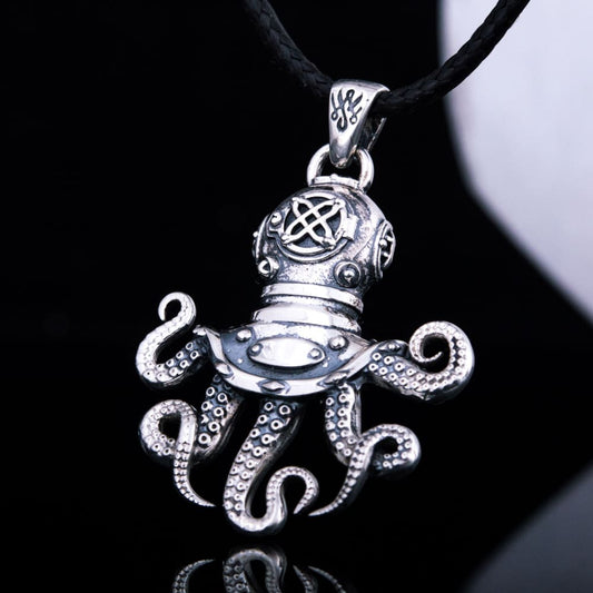 Handcrafted Deeps Explorer Pendant - Sterling Silver