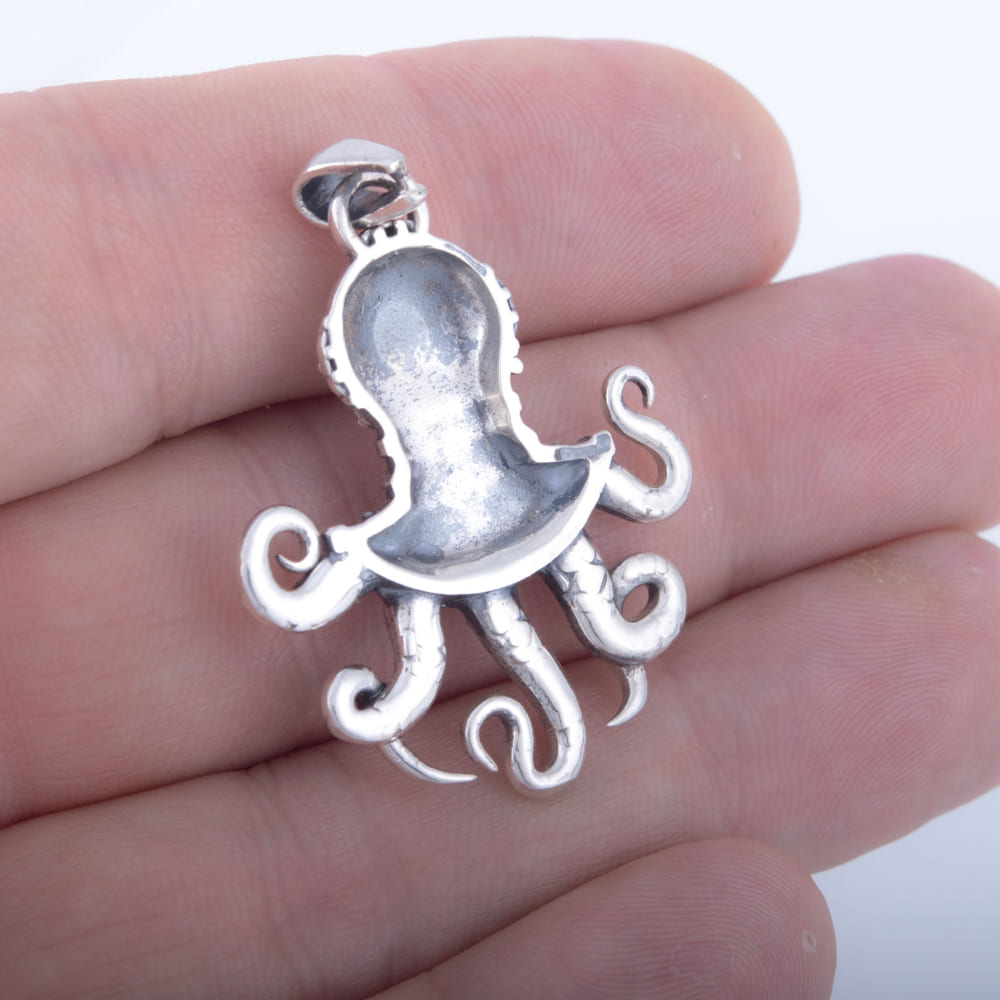 Handcrafted Deeps Explorer Pendant - Sterling Silver