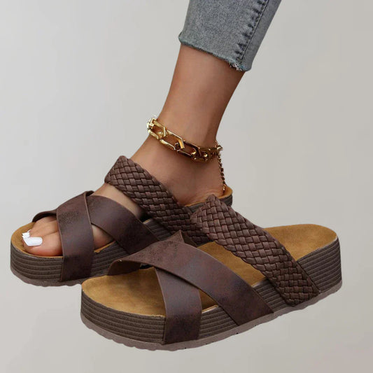 Sandalias ortopédicas de plataforma cómodas para señoras