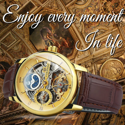 Forsining Men's Skeleton Watch