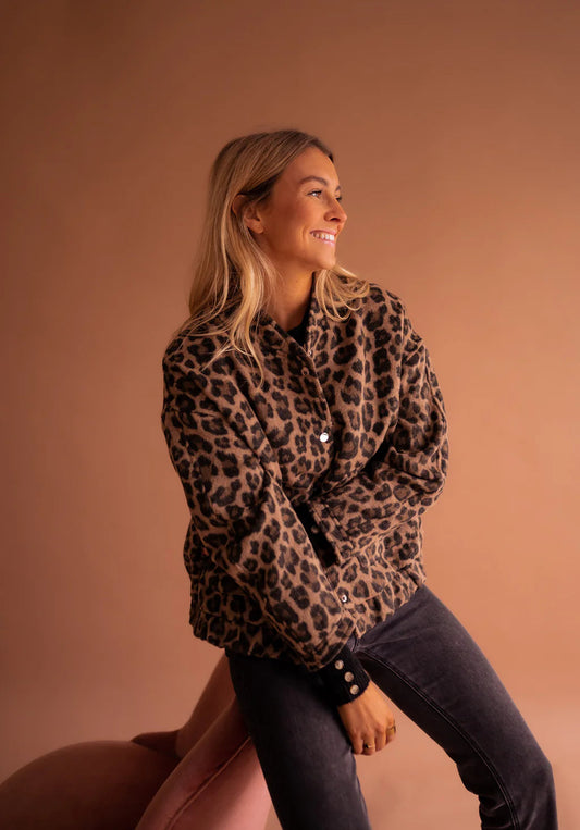 Zeko™ | Veste bomber léopard élégante pour confort et élégance